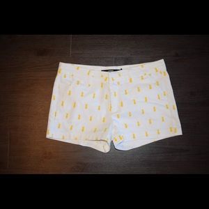 Pineapple White Shorts